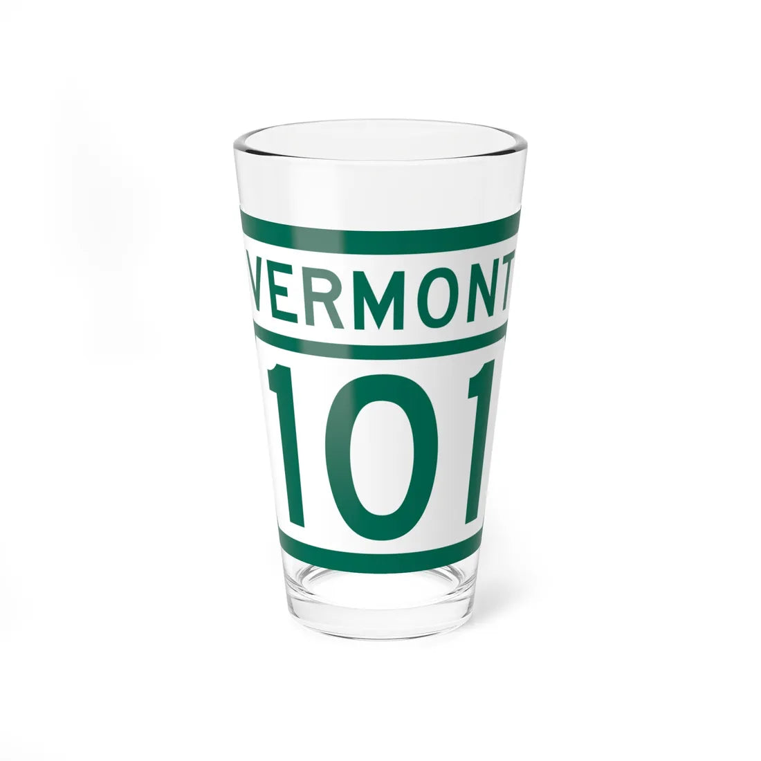 Vermont 101 (Vermont) (Road Sign) Pint Glass 16oz 16oz - Go Mug Yourself