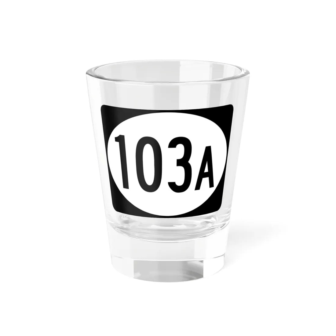 Vermont 103A (Vermont) (Road Sign) Shot Glass 1.5oz 1.5oz - Go Mug Yourself