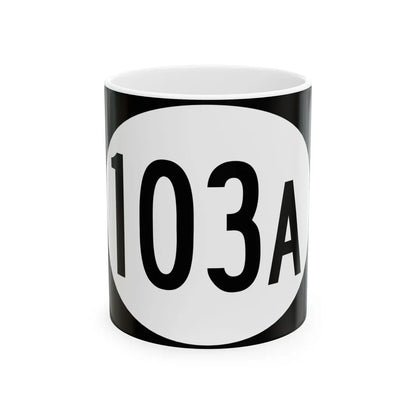 Vermont 103A (Vermont) (Road Sign) White Coffee Mug 11oz - Go Mug Yourself