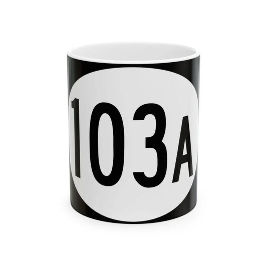 Vermont 103A (Vermont) (Road Sign) White Coffee Mug 11oz - Go Mug Yourself