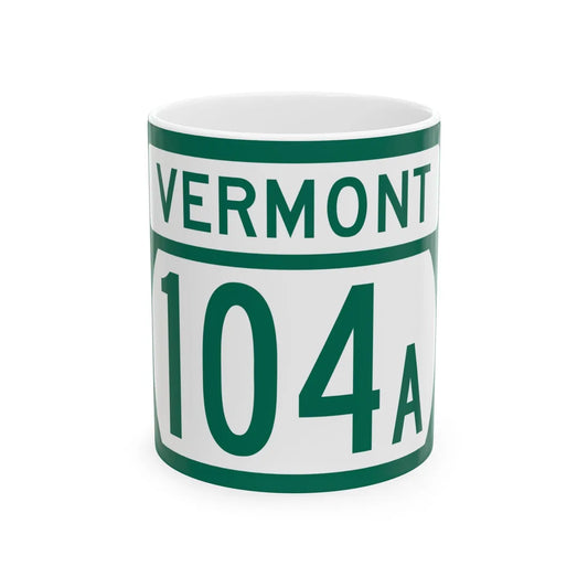 Vermont 104A (Vermont) (Road Sign) White Coffee Mug 11oz - Go Mug Yourself