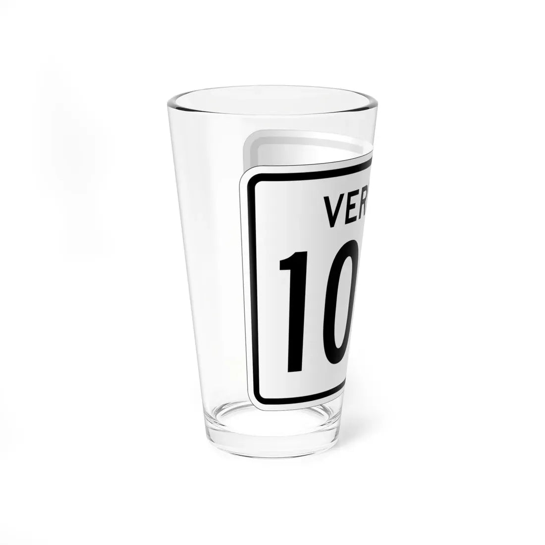 Vermont 104B 1955 (Vermont) (Road Sign) Pint Glass 16oz - Go Mug Yourself