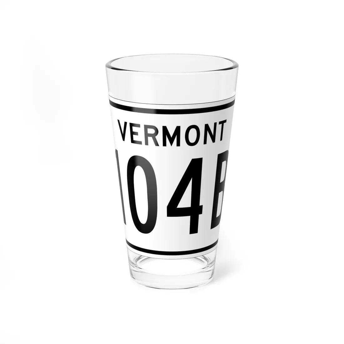 Vermont 104B 1955 (Vermont) (Road Sign) Pint Glss 16oz 16oz - Go Mug Yourself