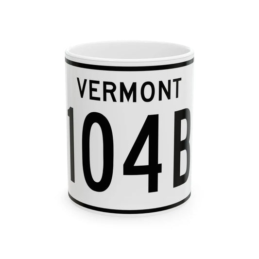 Vermont 104B 1955 (Vermont) (Road Sign) White Coffee Mug 11oz - Go Mug Yourself