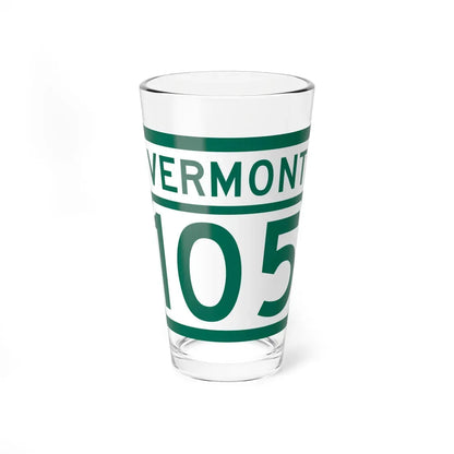 Vermont 105 (Vermont) (Road Sign) Pint Glass 16oz 16oz - Go Mug Yourself