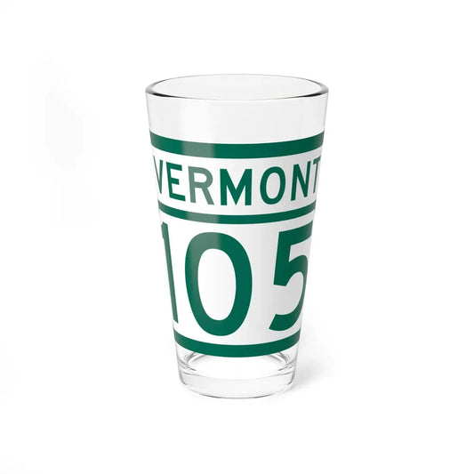Vermont 105 (Vermont) (Road Sign) Pint Glass 16oz 16oz - Go Mug Yourself