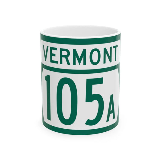 Vermont 105A (Vermont) (Road Sign) White Coffee Mug 11oz - Go Mug Yourself
