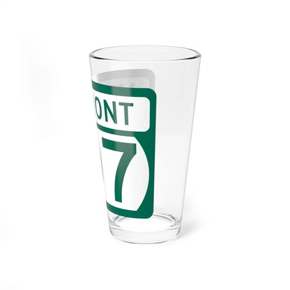 Vermont 107 (Vermont) (Road Sign) Pint Glss 16oz - Go Mug Yourself