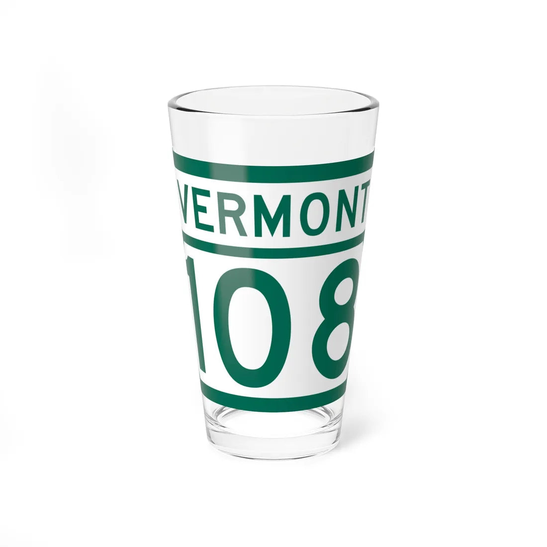 Vermont 108 (Vermont) (Road Sign) Pint Glss 16oz 16oz - Go Mug Yourself