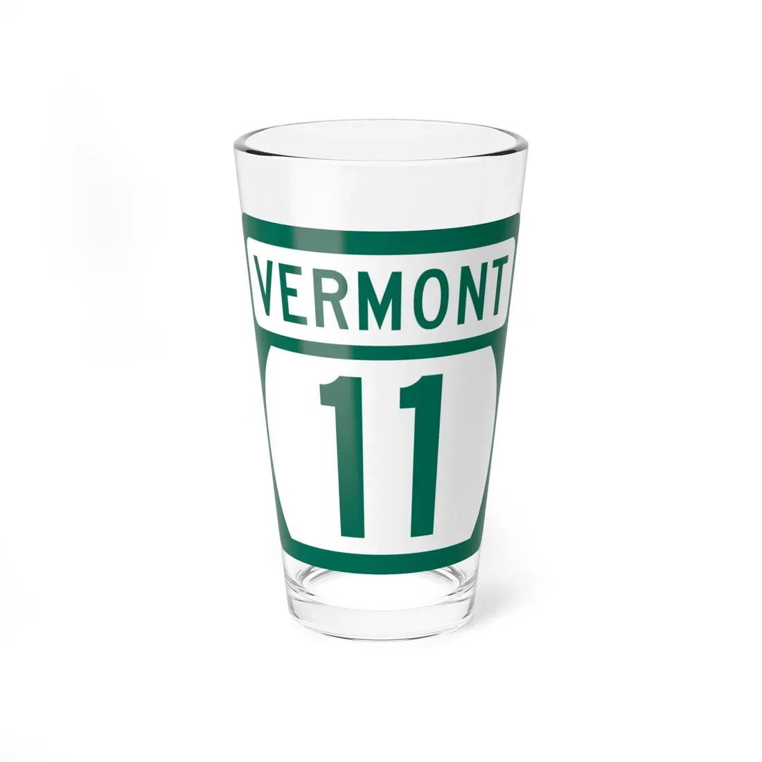Vermont 11 (Vermont) (Road Sign) Pint Glass 16oz 16oz - Go Mug Yourself