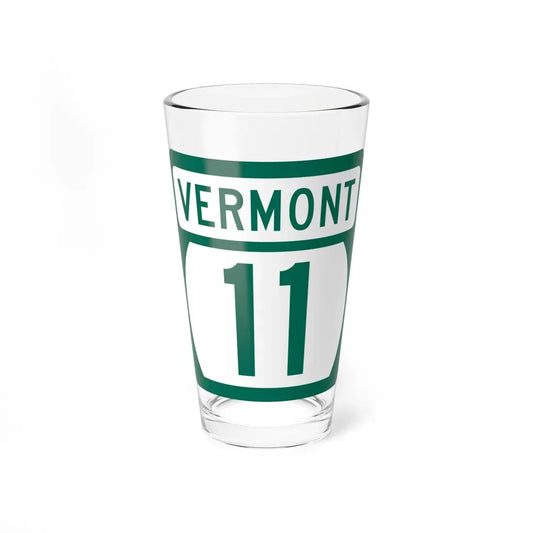 Vermont 11 (Vermont) (Road Sign) Pint Glass 16oz 16oz - Go Mug Yourself