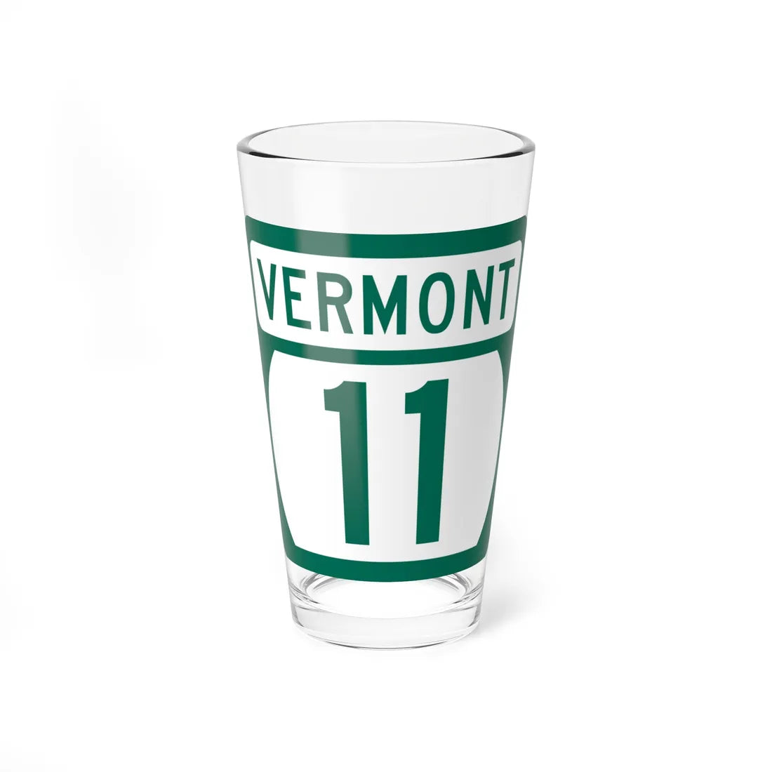 Vermont 11 (Vermont) (Road Sign) Pint Glss 16oz 16oz - Go Mug Yourself