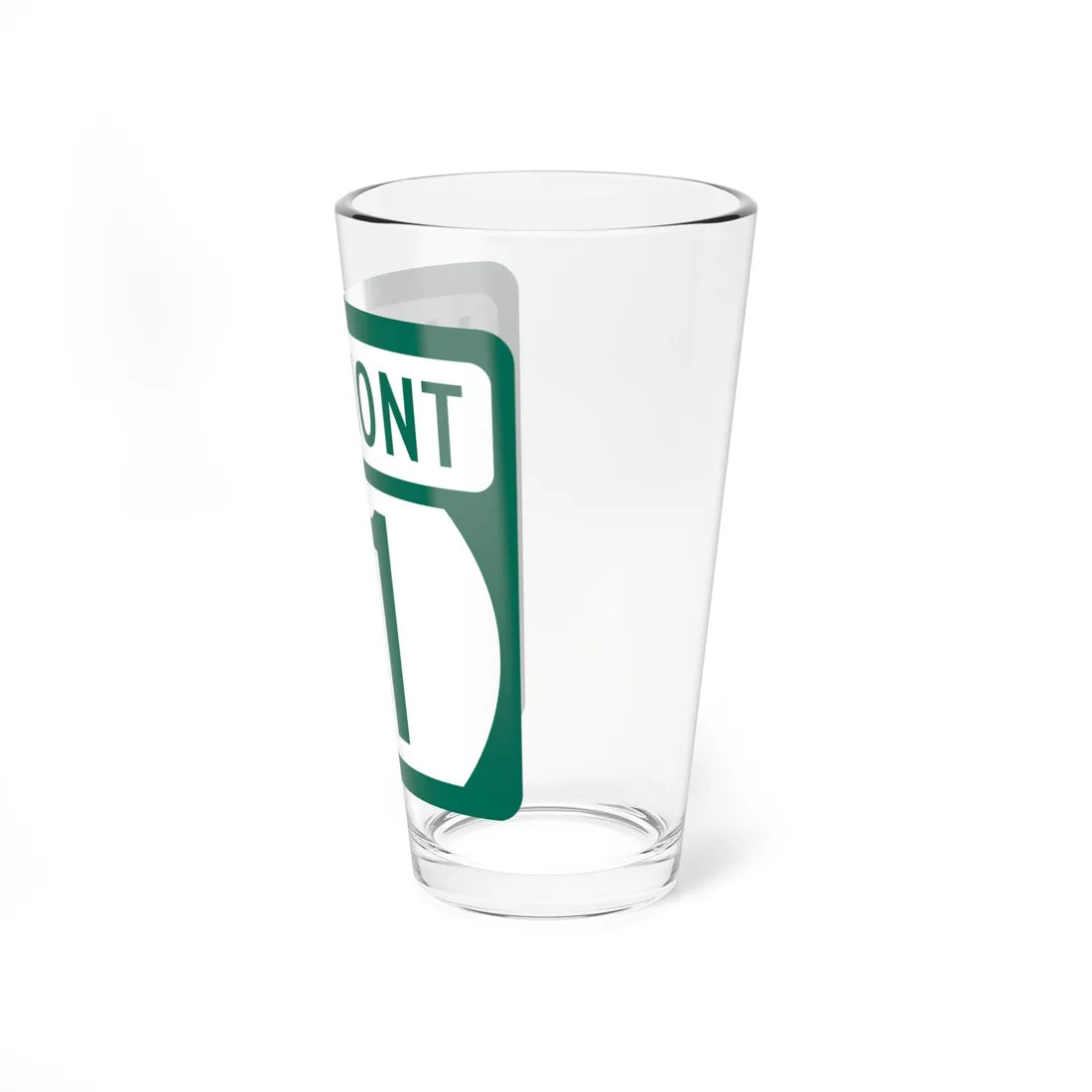 Vermont 11 (Vermont) (Road Sign) Pint Glss 16oz - Go Mug Yourself