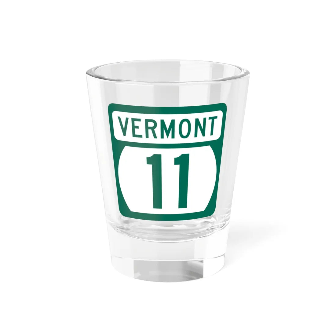 Vermont 11 (Vermont) (Road Sign) Shot Glass 1.5oz 1.5oz - Go Mug Yourself