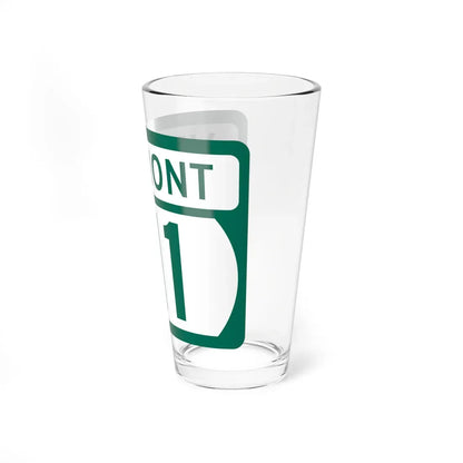 Vermont 111 (Vermont) (Road Sign) Pint Glass 16oz - Go Mug Yourself