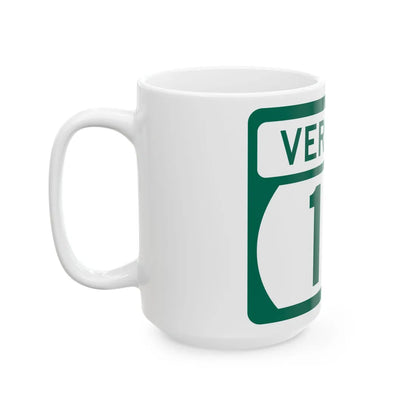 Vermont 111 (Vermont) (Road Sign) White Coffee Mug - Go Mug Yourself