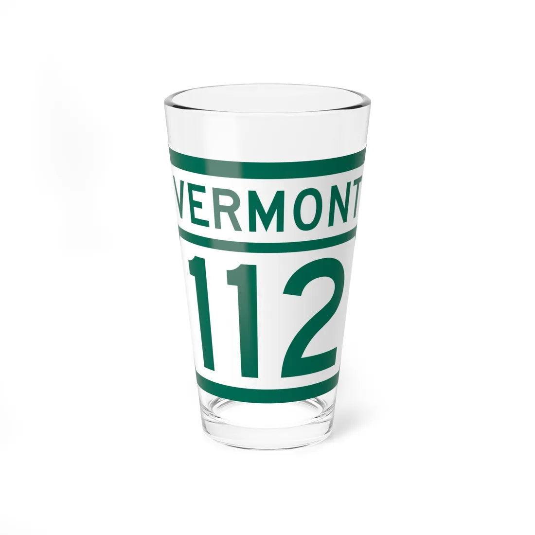 Vermont 112 (Vermont) (Road Sign) Pint Glss 16oz 16oz - Go Mug Yourself