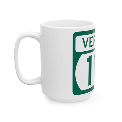 Vermont 113 (Vermont) (Road Sign) White Coffee Mug - Go Mug Yourself