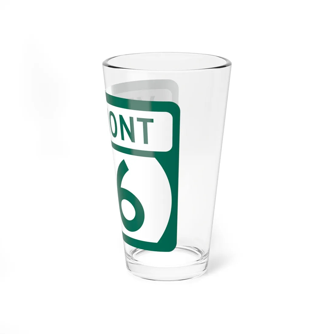 Vermont 116 (Vermont) (Road Sign) Pint Glss 16oz - Go Mug Yourself