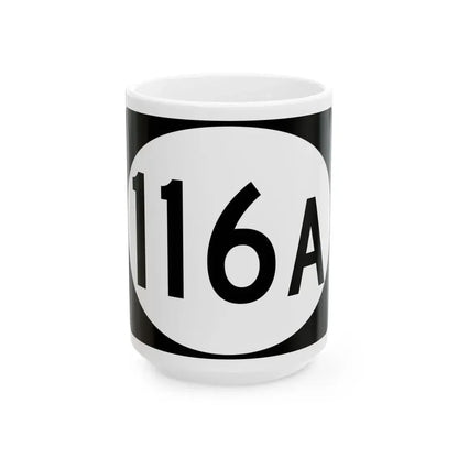 Vermont 116A (Vermont) (Road Sign) White Coffee Mug 15oz - Go Mug Yourself
