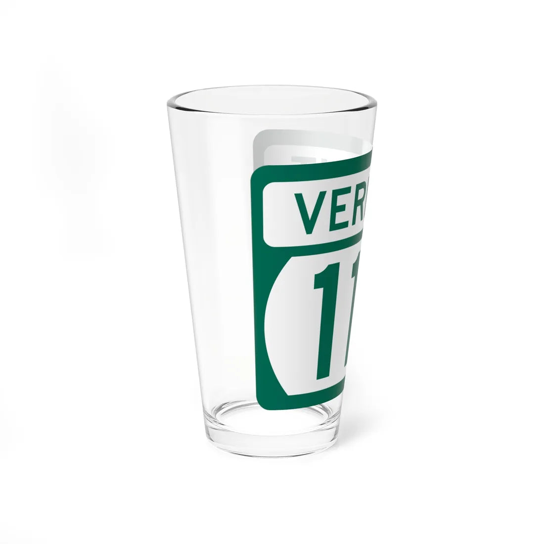Vermont 117 (Vermont) (Road Sign) Pint Glss 16oz - Go Mug Yourself