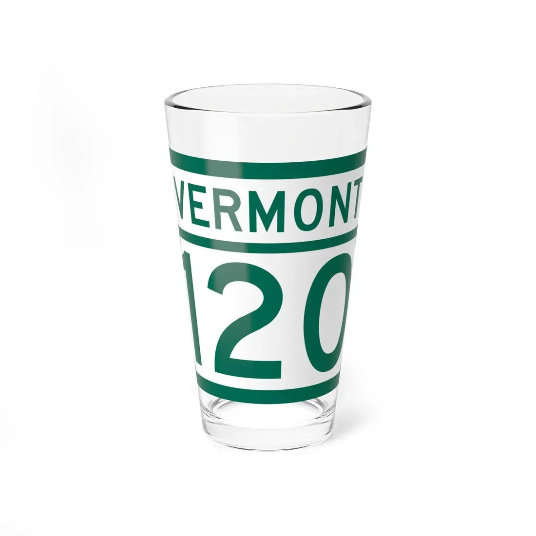 Vermont 120 (Vermont) (Road Sign) Pint Glass 16oz 16oz - Go Mug Yourself