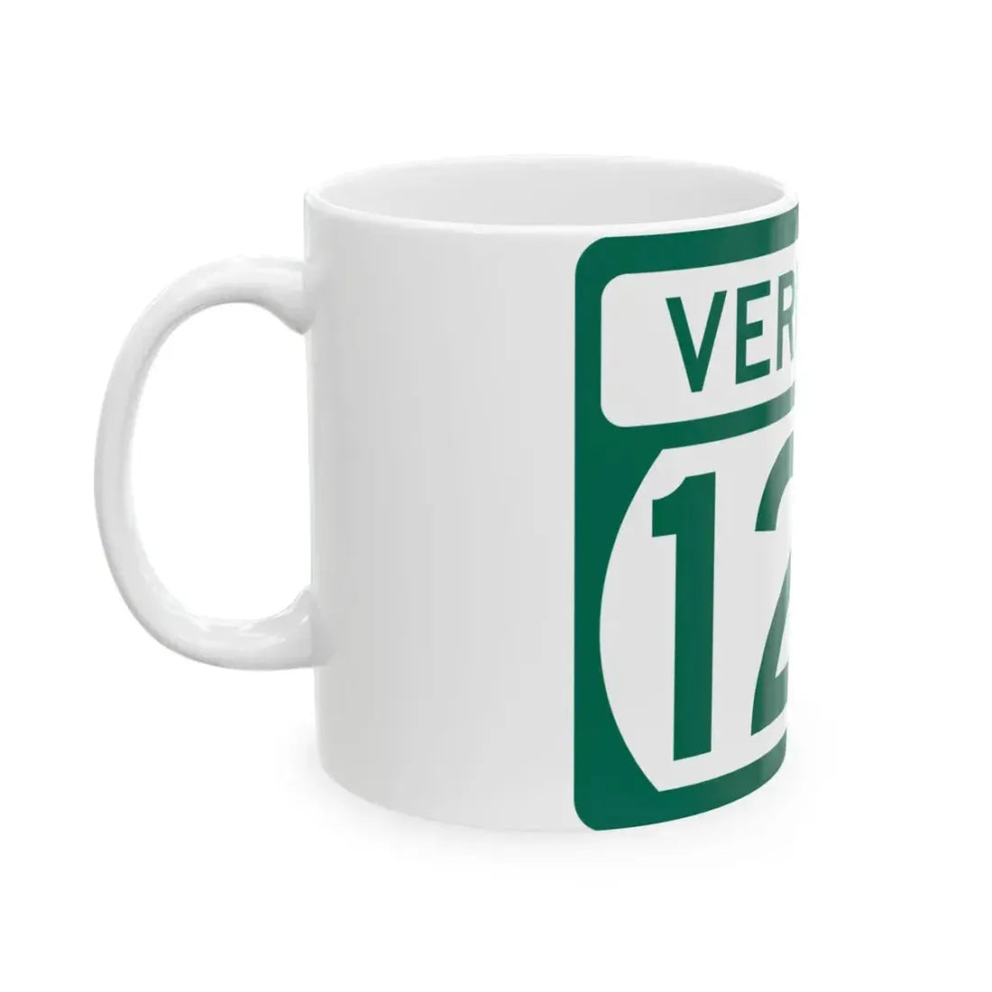 Vermont 120 (Vermont) (Road Sign) White Coffee Mug - Go Mug Yourself