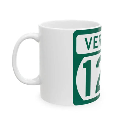 Vermont 120 (Vermont) (Road Sign) White Coffee Mug - Go Mug Yourself