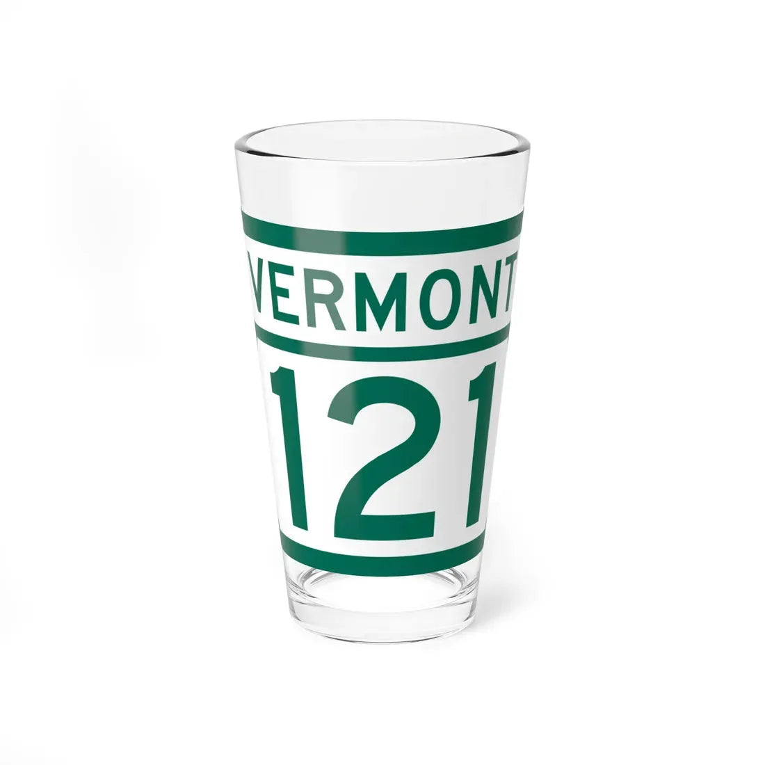 Vermont 121 (Vermont) (Road Sign) Pint Glass 16oz 16oz - Go Mug Yourself