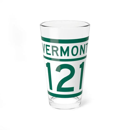 Vermont 121 (Vermont) (Road Sign) Pint Glass 16oz 16oz - Go Mug Yourself