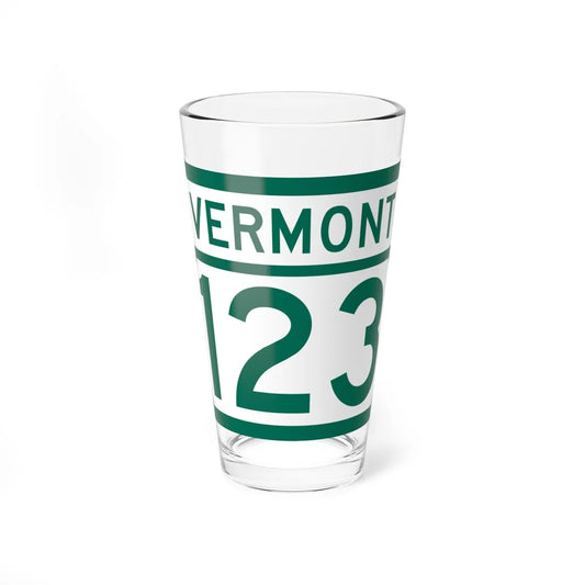 Vermont 123 (Vermont) (Road Sign) Pint Glss 16oz 16oz - Go Mug Yourself