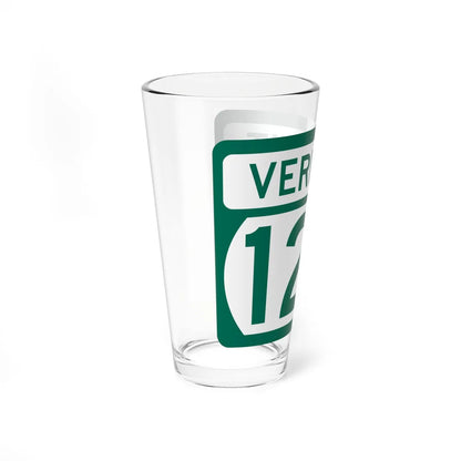 Vermont 123 (Vermont) (Road Sign) Pint Glss 16oz - Go Mug Yourself