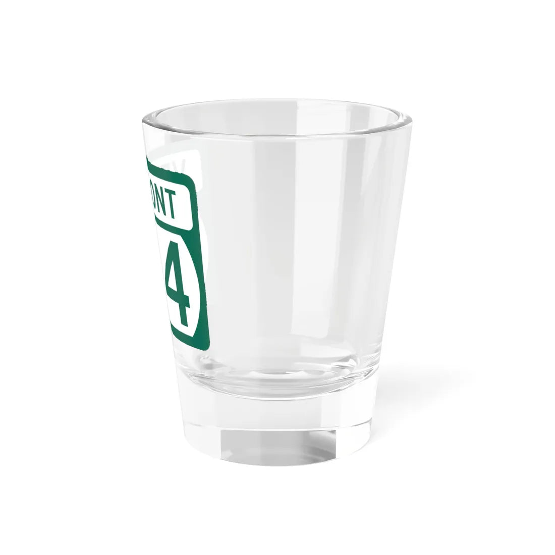 Vermont 124 (Vermont) (Road Sign) Shot Glass 1.5oz - Go Mug Yourself