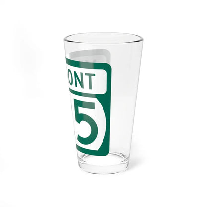 Vermont 125 (Vermont) (Road Sign) Pint Glass 16oz - Go Mug Yourself