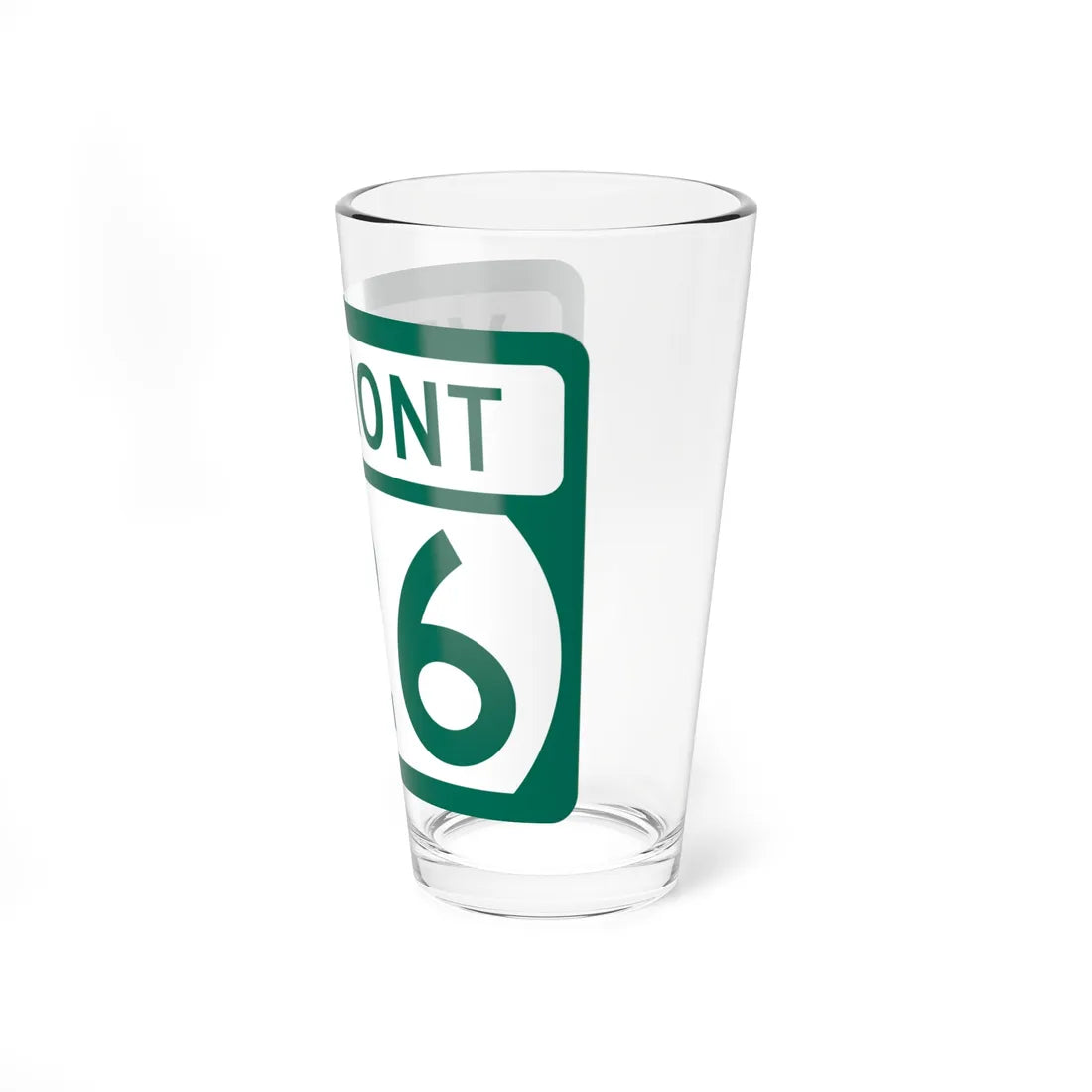 Vermont 126 (Vermont) (Road Sign) Pint Glss 16oz - Go Mug Yourself