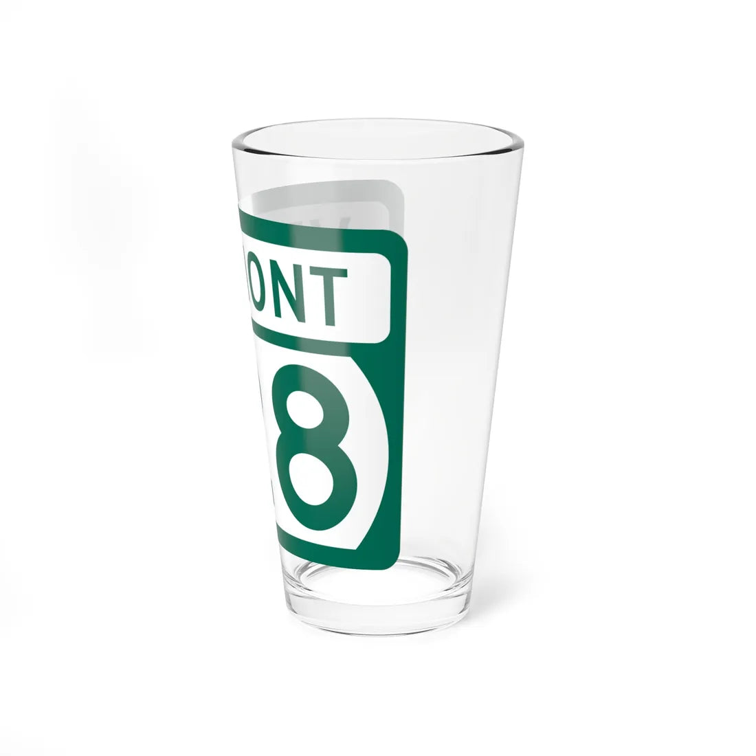 Vermont 128 (Vermont) (Road Sign) Pint Glss 16oz - Go Mug Yourself