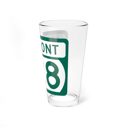 Vermont 128 (Vermont) (Road Sign) Pint Glss 16oz - Go Mug Yourself