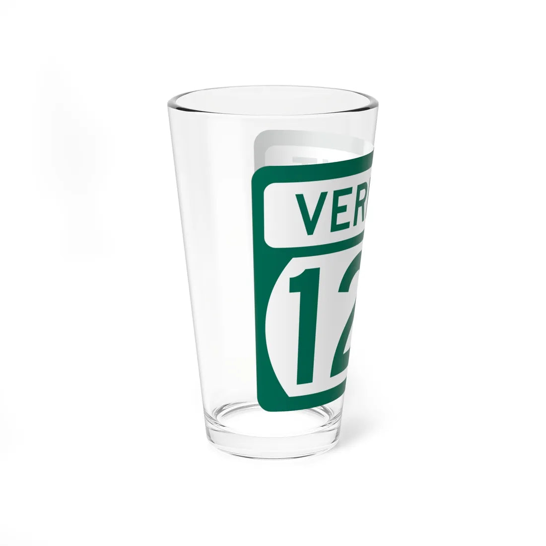 Vermont 129 (Vermont) (Road Sign) Pint Glss 16oz - Go Mug Yourself