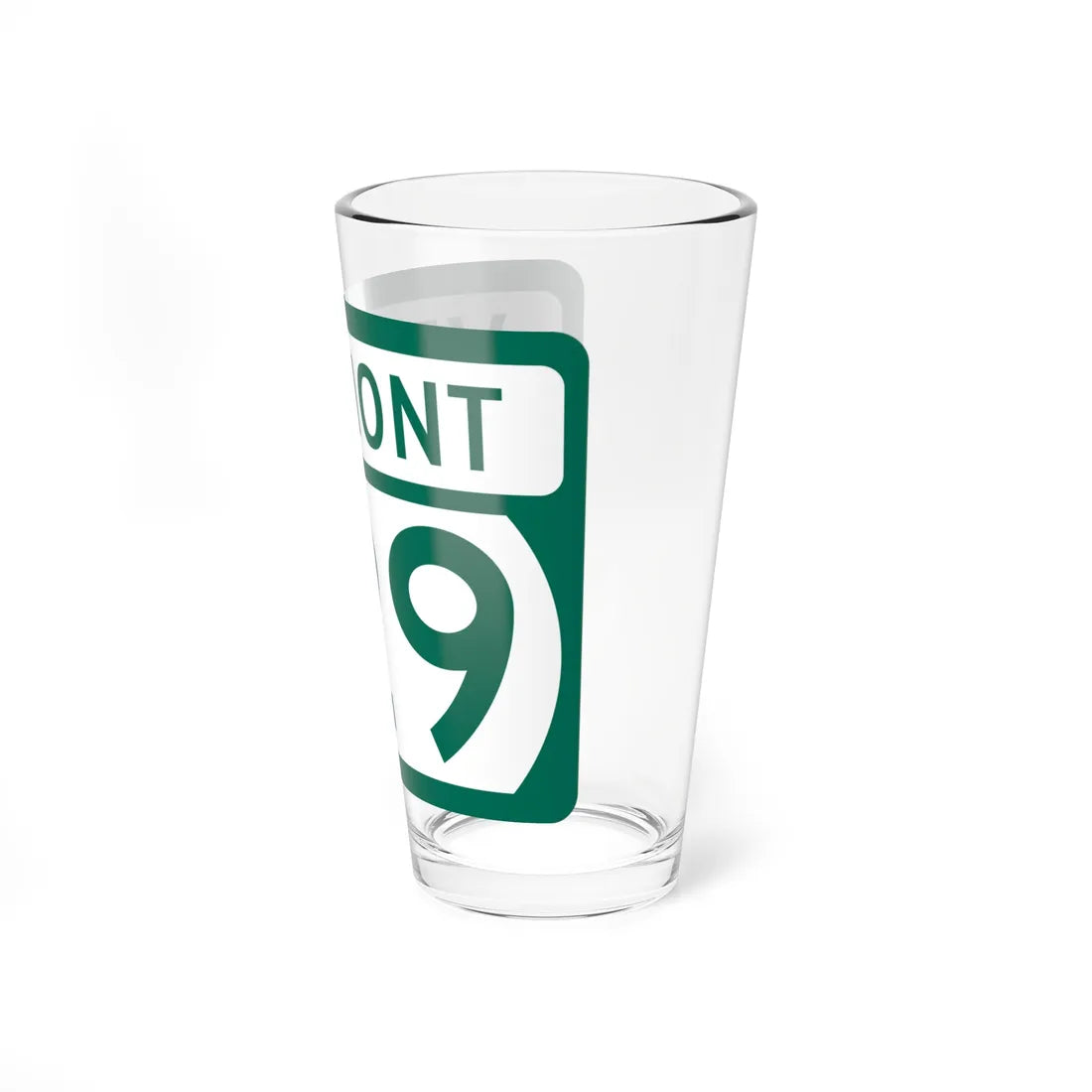Vermont 129 (Vermont) (Road Sign) Pint Glss 16oz - Go Mug Yourself