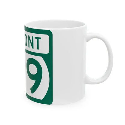 Vermont 129 (Vermont) (Road Sign) White Coffee Mug - Go Mug Yourself