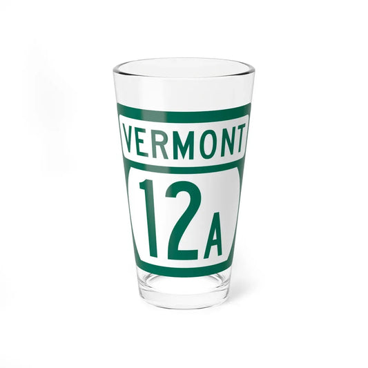 Vermont 12A (Vermont) (Road Sign) Pint Glass 16oz 16oz - Go Mug Yourself
