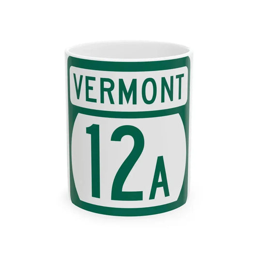 Vermont 12A (Vermont) (Road Sign) White Coffee Mug 11oz - Go Mug Yourself
