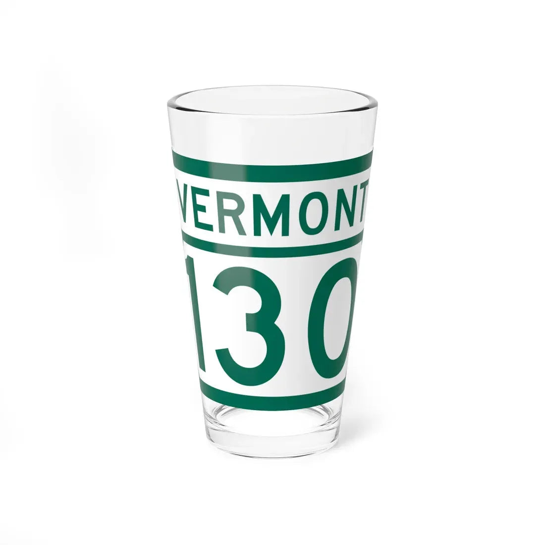 Vermont 130 (Vermont) (Road Sign) Pint Glass 16oz 16oz - Go Mug Yourself
