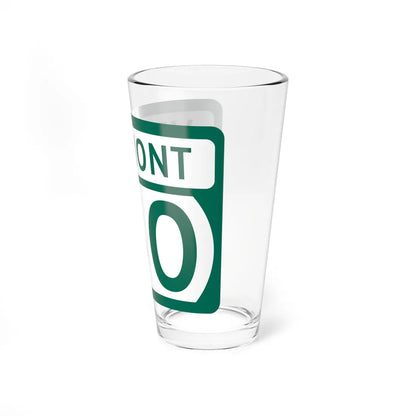 Vermont 130 (Vermont) (Road Sign) Pint Glss 16oz - Go Mug Yourself