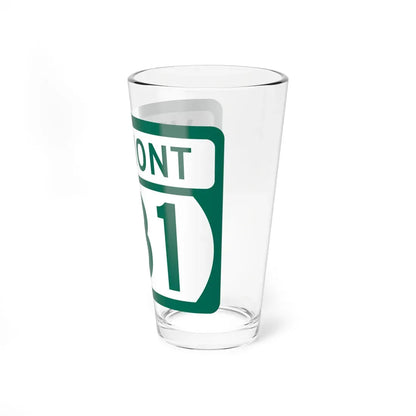 Vermont 131 (Vermont) (Road Sign) Pint Glass 16oz - Go Mug Yourself