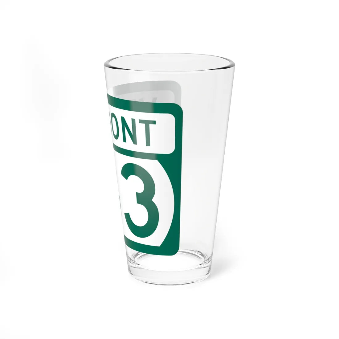 Vermont 133 (Vermont) (Road Sign) Pint Glss 16oz - Go Mug Yourself