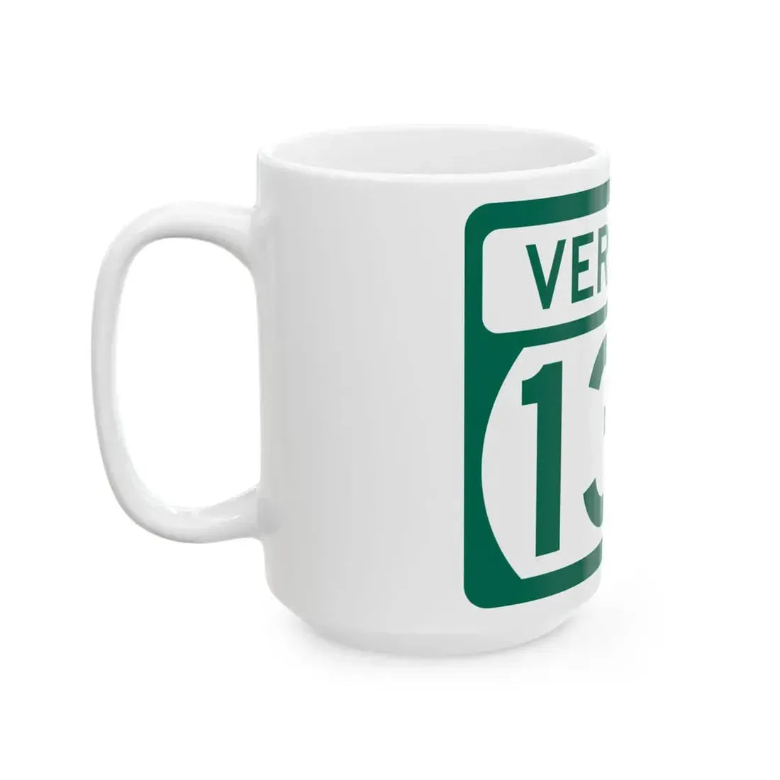 Vermont 134 (Vermont) (Road Sign) White Coffee Mug - Go Mug Yourself