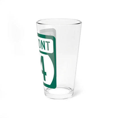 Vermont 14 (Vermont) (Road Sign) Pint Glass 16oz - Go Mug Yourself
