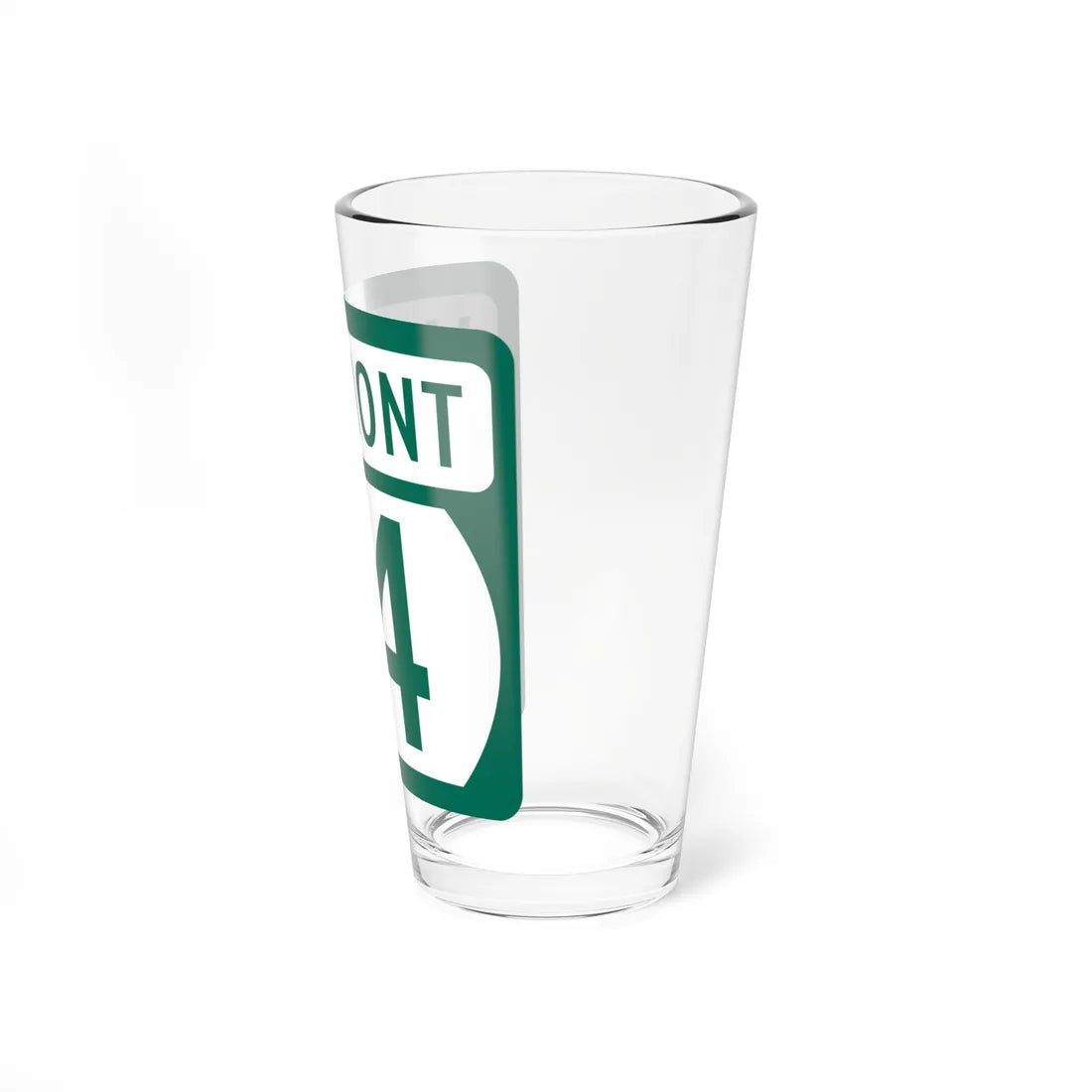Vermont 14 (Vermont) (Road Sign) Pint Glss 16oz - Go Mug Yourself