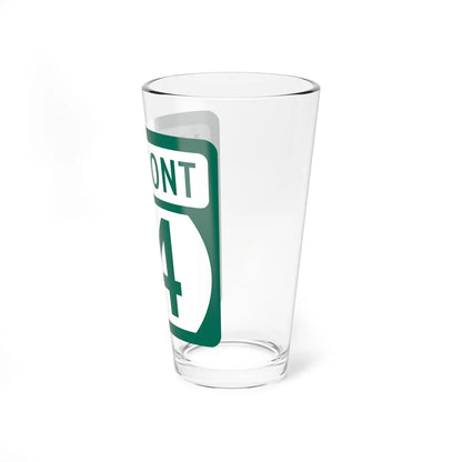 Vermont 14 (Vermont) (Road Sign) Pint Glss 16oz - Go Mug Yourself